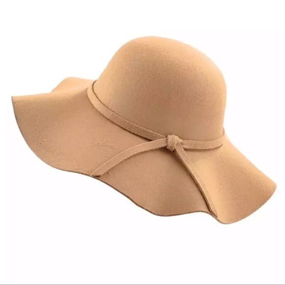 NEW Felt Grey Floppy Hat Bow Fall Boutique Brand New - Picture 6 of 9